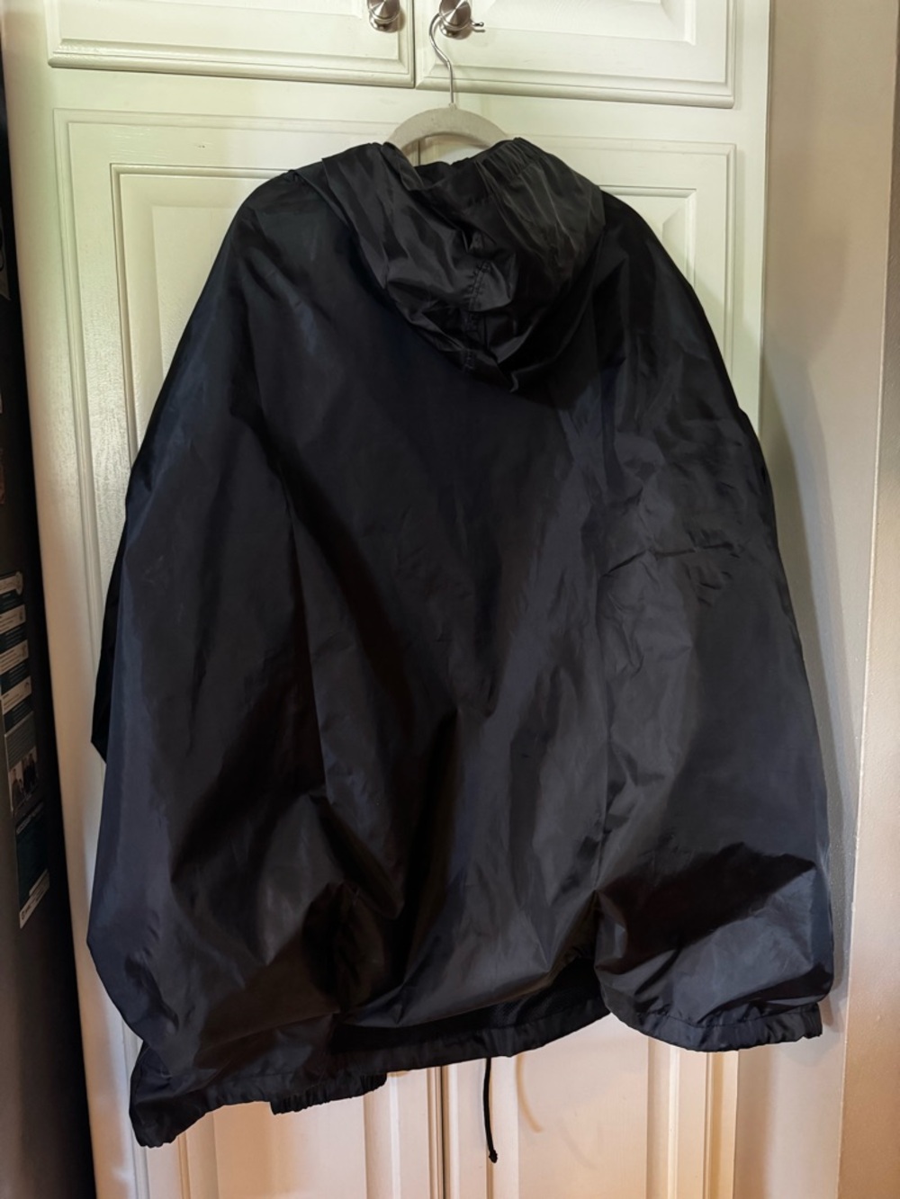 NWT Champion Men's Big & Tall Anorak Jacket Black 4XL Wind Rain Embroidered - Picture 4 of 13